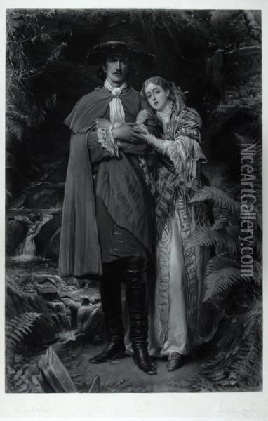 The Bride Of Lammermoor Oil Painting - Thomas Oldham Barlow