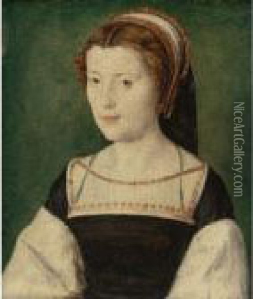 Portrait Of A Noblewoman Oil Painting - Corneille De Lyon