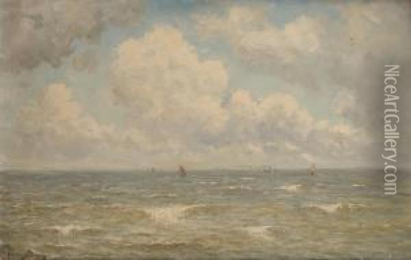 Vue De La Mer Du Nord Oil Painting - Joseph Van Genegen