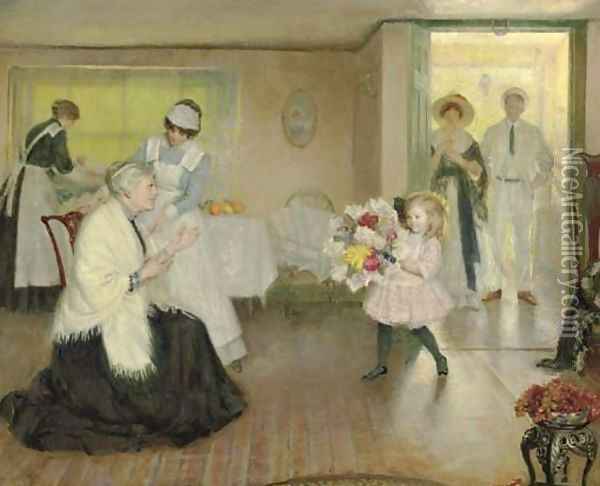 A Family Affair Oil Painting - Philip Leslie Hale