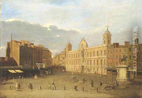Northumberland House, London Oil Painting - (Giovanni Antonio Canal) Canaletto