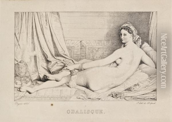Odalisque Oil Painting - Jean Auguste Dominique Ingres