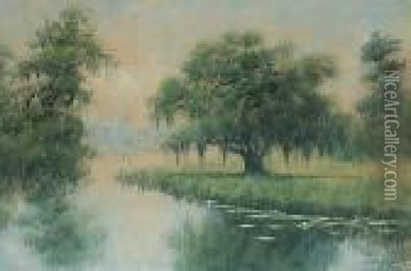 Louisiana Bayou Oil Painting - Alexander John Drysdale