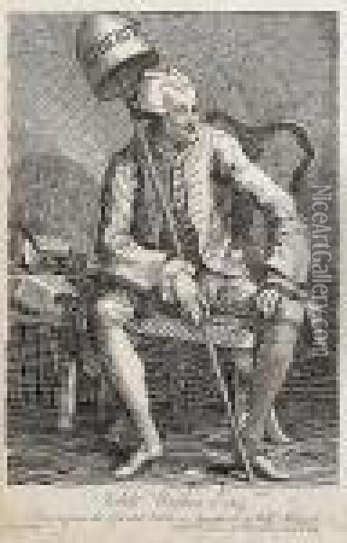 John Wilkes (paulson 214) Oil Painting - William Hogarth
