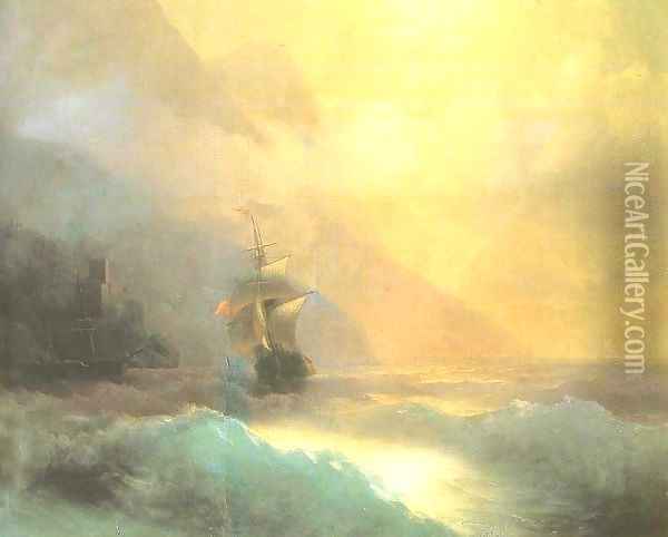 Seascape 3 Oil Painting - Ivan Konstantinovich Aivazovsky