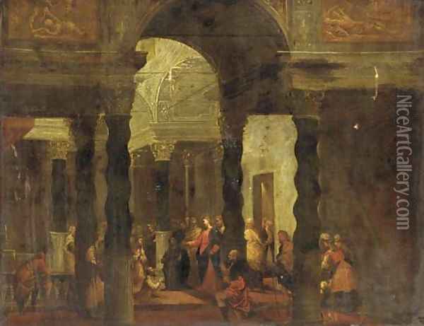 The Raising of Lazarus Oil Painting - Pietro (Il Mirandolese) Paltronieri
