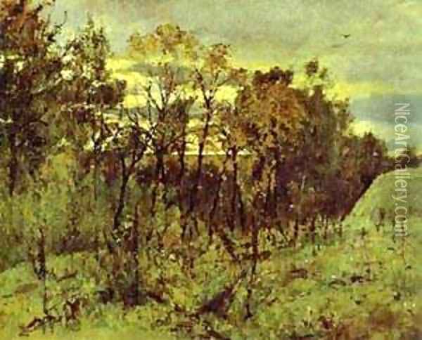 Autumn Evening Domotcanovo 1886 Oil Painting - Valentin Aleksandrovich Serov
