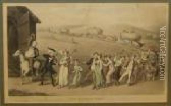The Harvest Home Oil Painting - Thomas Rowlandson