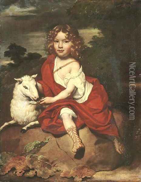 Portrait of a young boy Oil Painting - Jan de Baen