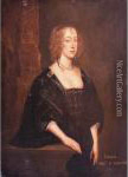 Portrait Of The Duchess Of Somerset Oil Painting - Sir Peter Lely