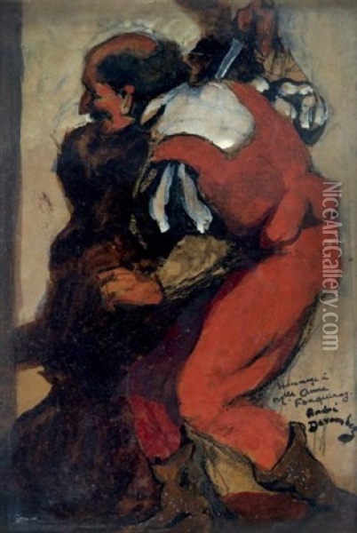 L'assassin Ou Avant Le Meurtre Oil Painting - Andre Devambez