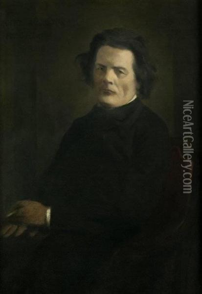 Portrat Anton Rubinstein Oil Painting - Emil Orlik