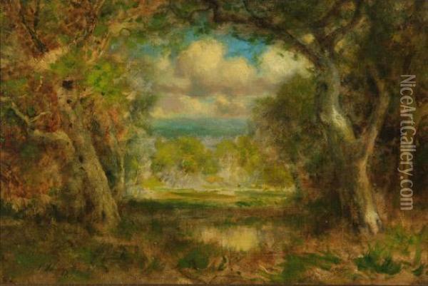 A Forest Clearing Oil Painting - George Inness
