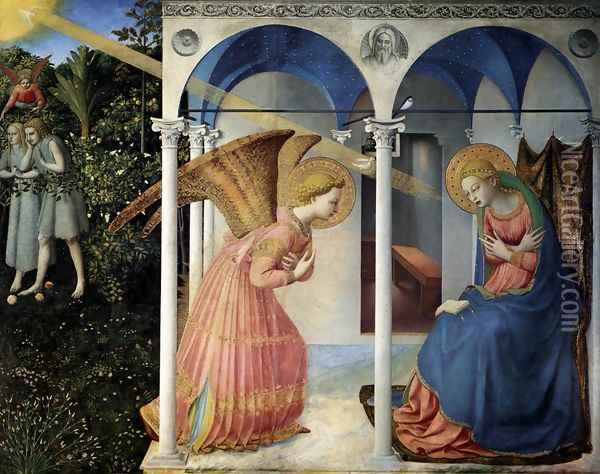 The Annunciation 2 Oil Painting - Giotto Di Bondone