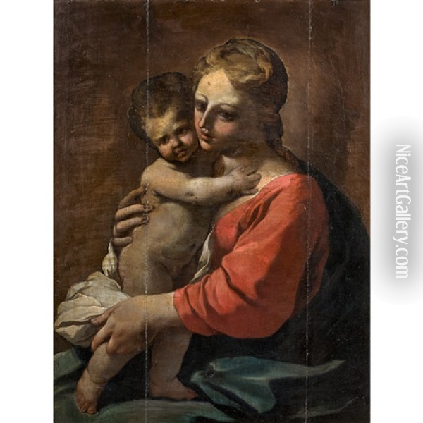 La Vierge A L'enfant Oil Painting - Lubin Baugin