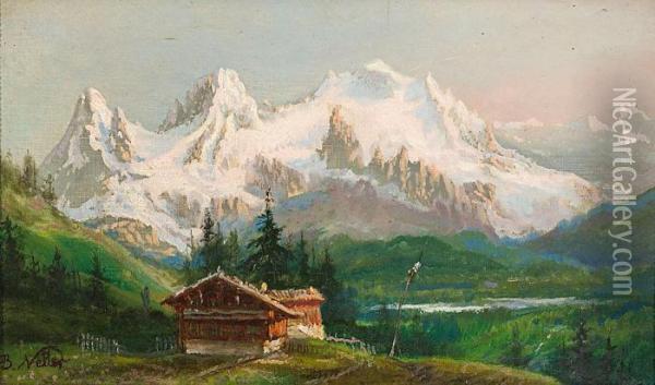 Paisaje Alpino Oil Painting - Benjamin Netter