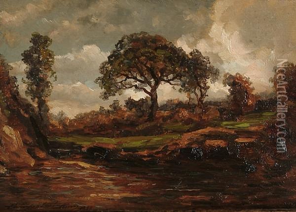Country Landscape Oil Painting - Henry Campotosto