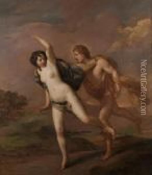 Apollo And Daphne Oil Painting - Thomas Willeboirts Bosschaert