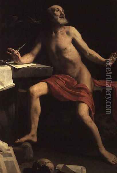 St. Jerome Oil Painting - Guido Cagnacci