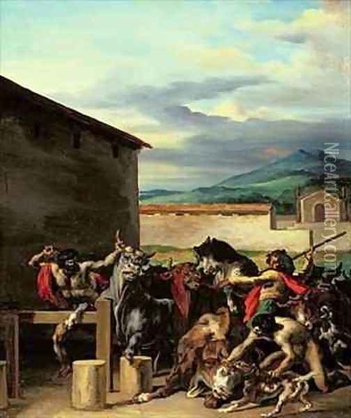 Cattle Market Oil Painting - Theodore Gericault