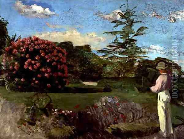 The Little Gardener, c.1866-67 Oil Painting - Frederic Bazille