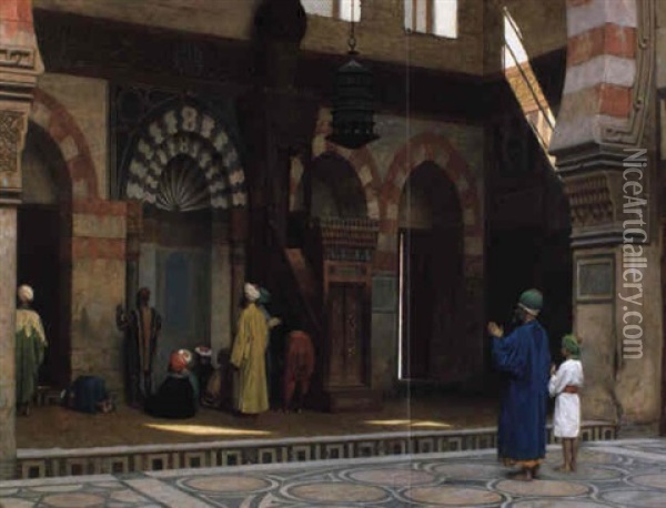 The Accepted Prayer Oil Painting - Jean-Leon Gerome