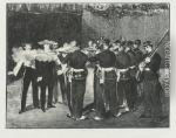 The Execution Of Maximilian (guerin 73; Harris 54; Isaacson 54; Fisher 49) Oil Painting - Edouard Manet