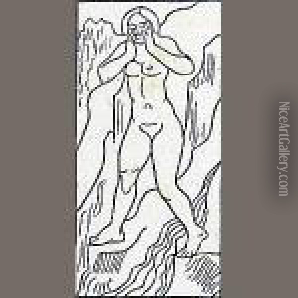 One Plate, From Daphnis Et Chloe Oil Painting - Aristide Maillol