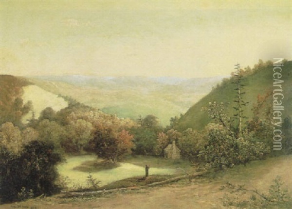 A View Across The Catskills Oil Painting - Walter Mason Oddie