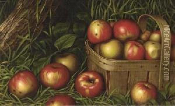 Harvest Of Apples Oil Painting - Levi Wells Prentice