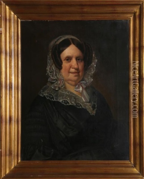 Portrait Of A Lady Oil Painting - Henry de Nobele