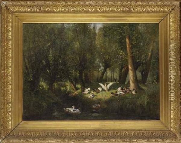(lyon 1864 - ?) Oil Painting - Albert F. Laurens