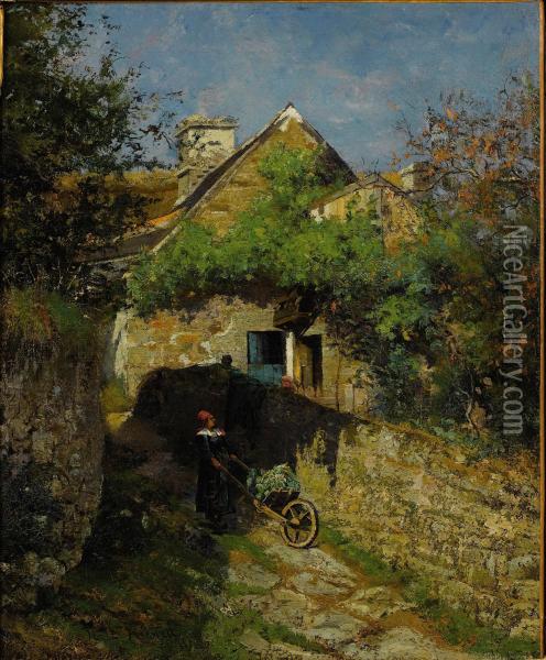 Spring In Pont-aven Oil Painting - William Lamb Picknell