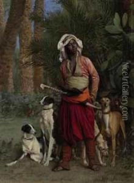 Master Of The Hounds Oil Painting - Jean-Leon Gerome