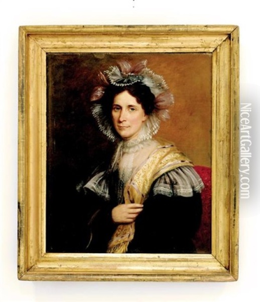 Portrait Of Mrs. Edwards Oil Painting - Charles Bird King