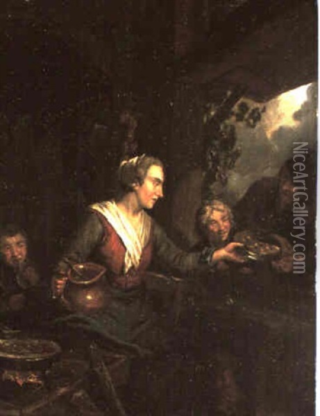 La Fritellaia Oil Painting - Willem van Mieris