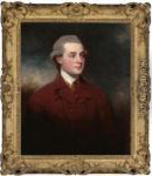 Portrait Of Richard Aldworth-neville Griffin, Lord Braybrooke (1750-1825) Oil Painting - George Romney