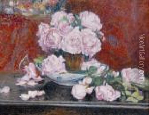 Roses Roses Oil Painting - Georges Lemmen