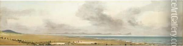 Pendine Sands, West Wales Oil Painting - Stephen Coleridge
