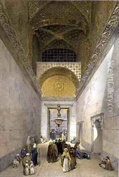 Haghia Sophia plate 1 principal entrance to the mosque Oil Painting - Gaspard Fossati
