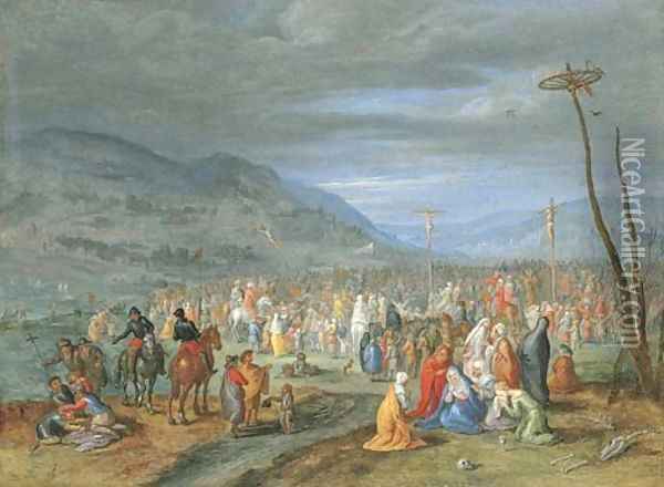 Calvary Oil Painting - Jan Brueghel the Younger