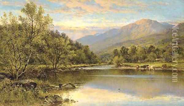 Capel Curig, North Wales Oil Painting - Alfred Glendening