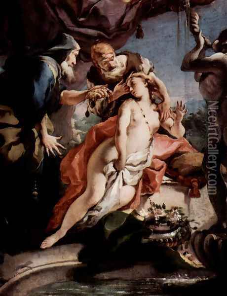 Susanna and the two Alten Oil Painting - Giovanni Battista Tiepolo
