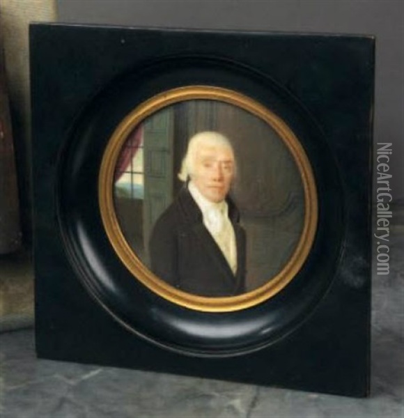 Portrait De Monsieur D'egmont Oil Painting - Louis Antoine Collas