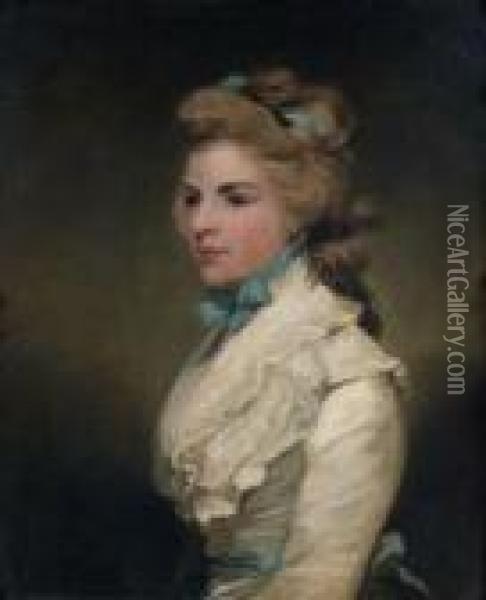 Portrait De Mss Frances Kemble, Future Mrs Twiss Oil Painting - Sir Joshua Reynolds