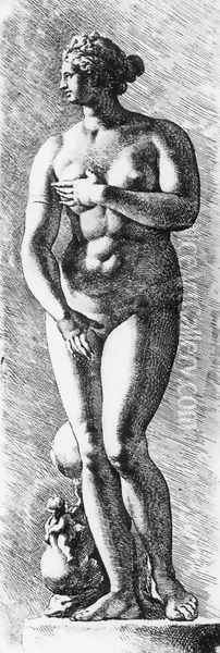 The Medici Venus 1669 Oil Painting - Jan de Bisschop