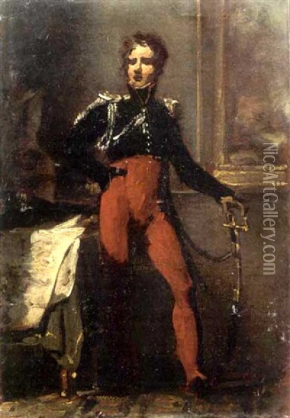 Portrait Du General Junot Oil Painting - Francois Pascal Simon Gerard