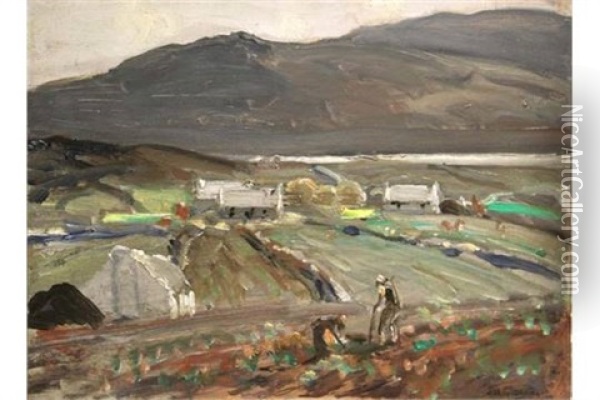 A Clachan, Co Mayo Oil Painting - James Humbert Craig