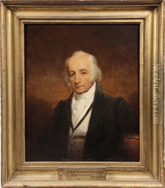 Portrait Of John L. Morton, Esq Of New York City Oil Painting - Henry Inman