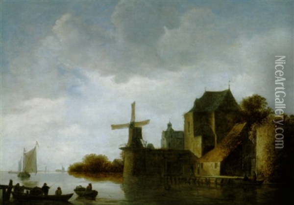 Blick Auf Haarlem Oil Painting - Wouter Knijff